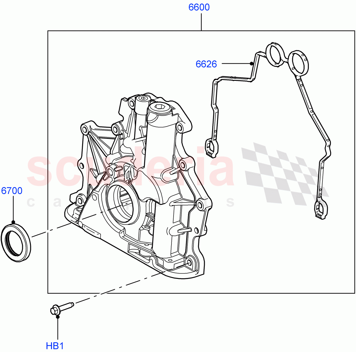 Oil Pump(4.4L DOHC DITC V8 Diesel)((V)FROMBA000001) of Land Rover Land Rover Range Rover (2010-2012) [4.4 DOHC Diesel V8 DITC]