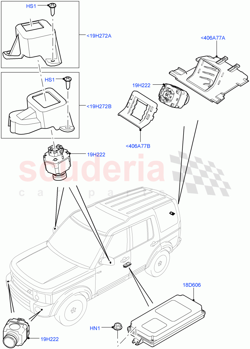 Camera Equipment (Surround Camera System) ((V) FROMEA000001) of Land Rover Land Rover Discovery 4 (2010-2016) [4.0 Petrol V6]