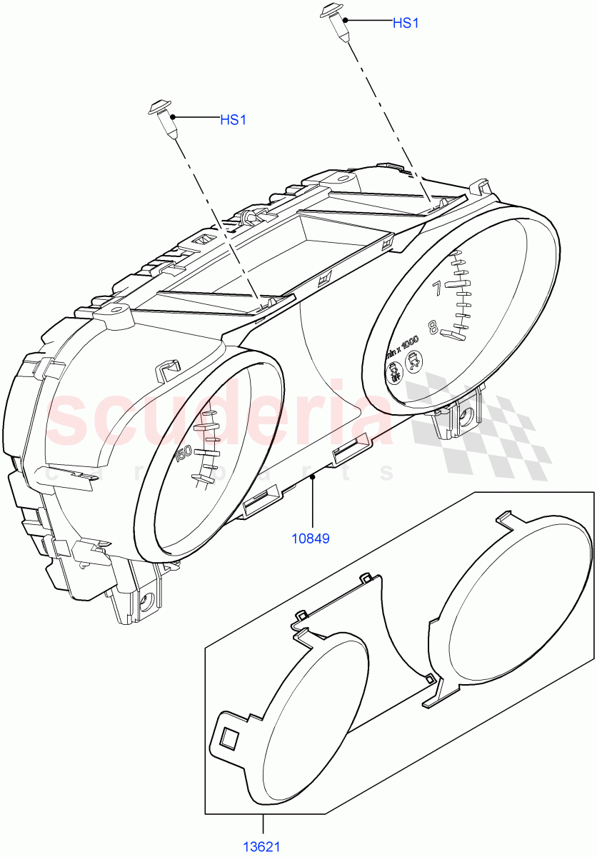 Instrument Cluster (Itatiaia (Brazil)) ((V) FROMGT000001) of Land Rover Land Rover Discovery Sport (2015+) [2.2 Single Turbo Diesel]