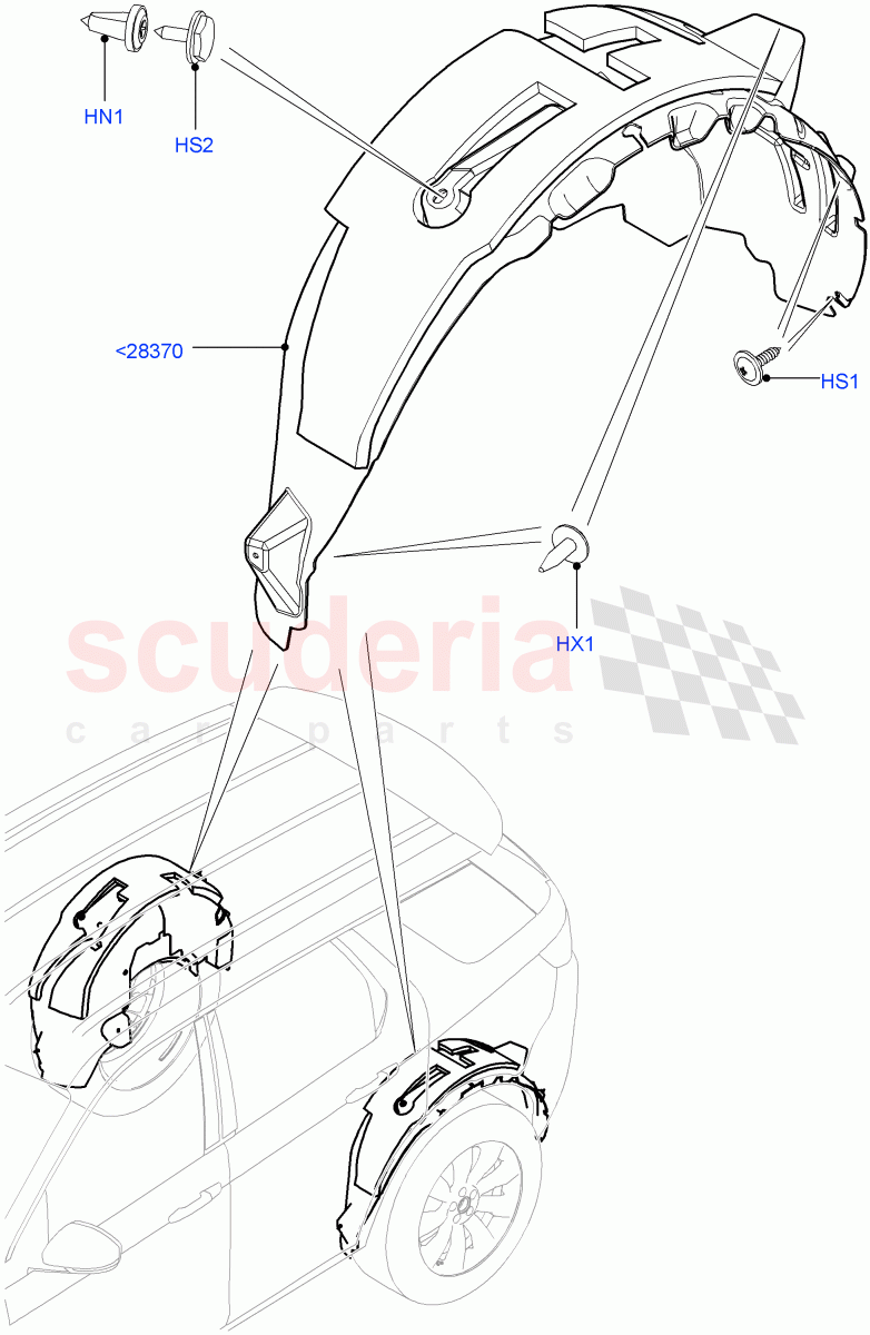 Side Panels - Inner(Wheelhouse)(Changsu (China))((V)FROMFG000001) of Land Rover Land Rover Discovery Sport (2015+) [2.0 Turbo Petrol GTDI]