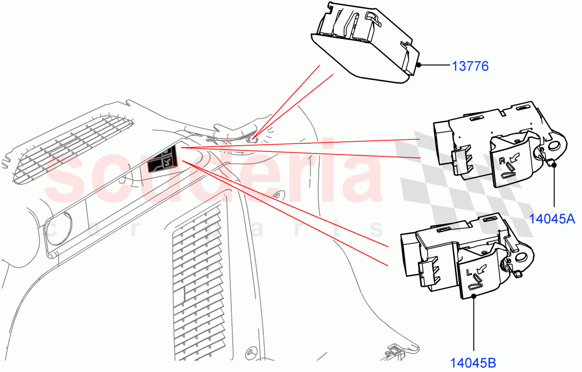 Switches (Load Compartment) (Itatiaia (Brazil)) ((V) FROMGT000001) of Land Rover Land Rover Discovery Sport (2015+) [2.0 Turbo Diesel]