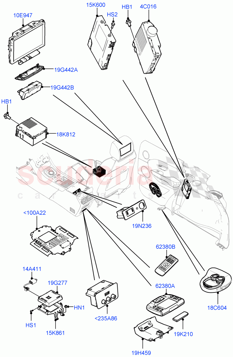 Family Entertainment System(Board Monitor)(Itatiaia (Brazil))((V)FROMGT000001) of Land Rover Land Rover Range Rover Evoque (2012-2018) [2.0 Turbo Petrol AJ200P]