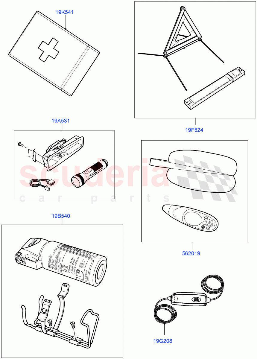 Emergency Equipment(Accessory) of Land Rover Land Rover Range Rover (2012-2021) [4.4 DOHC Diesel V8 DITC]