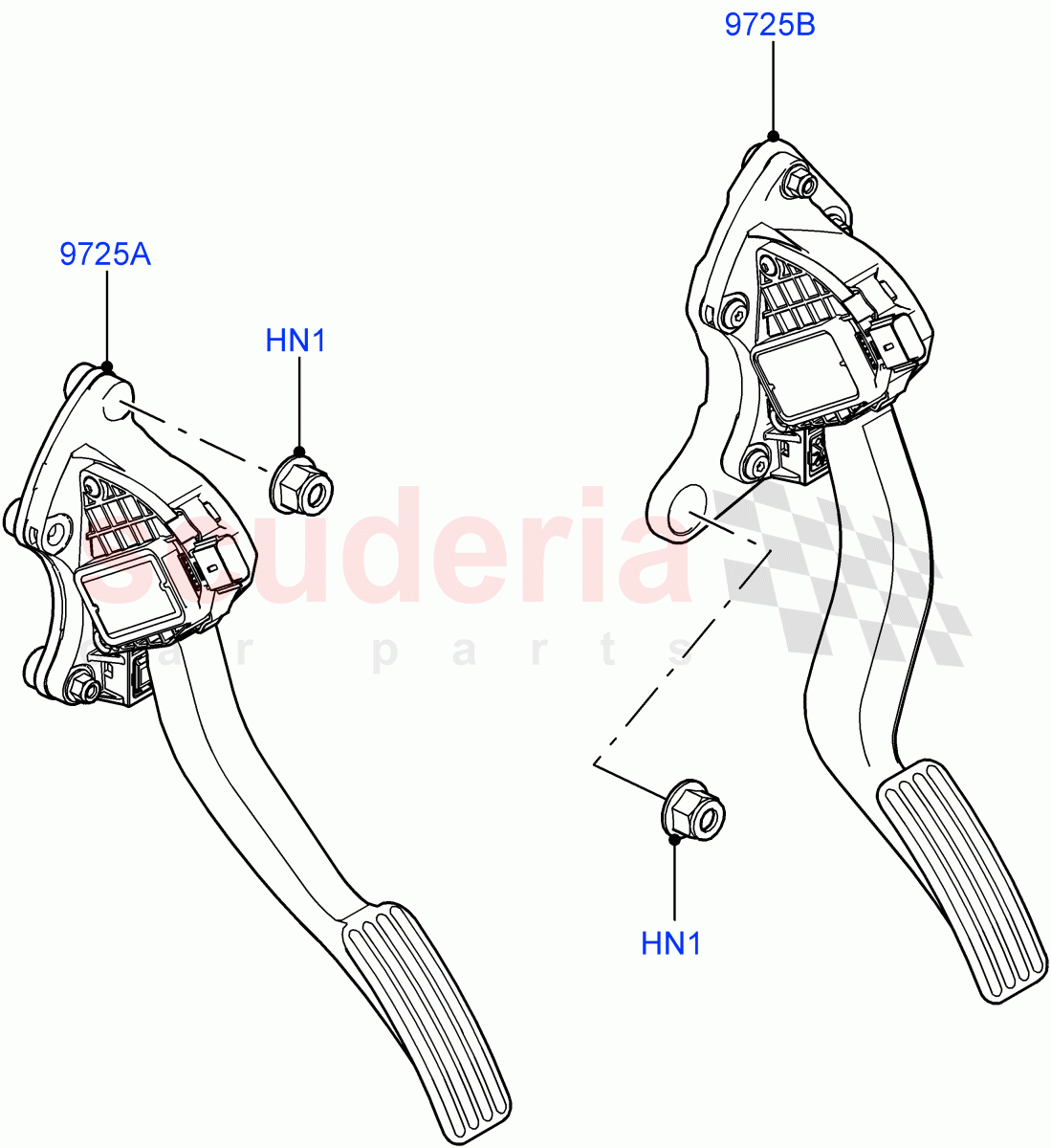 Accelerator/Injection Pump Controls(Nitra Plant Build) of Land Rover Land Rover Defender (2020+) [2.0 Turbo Diesel]