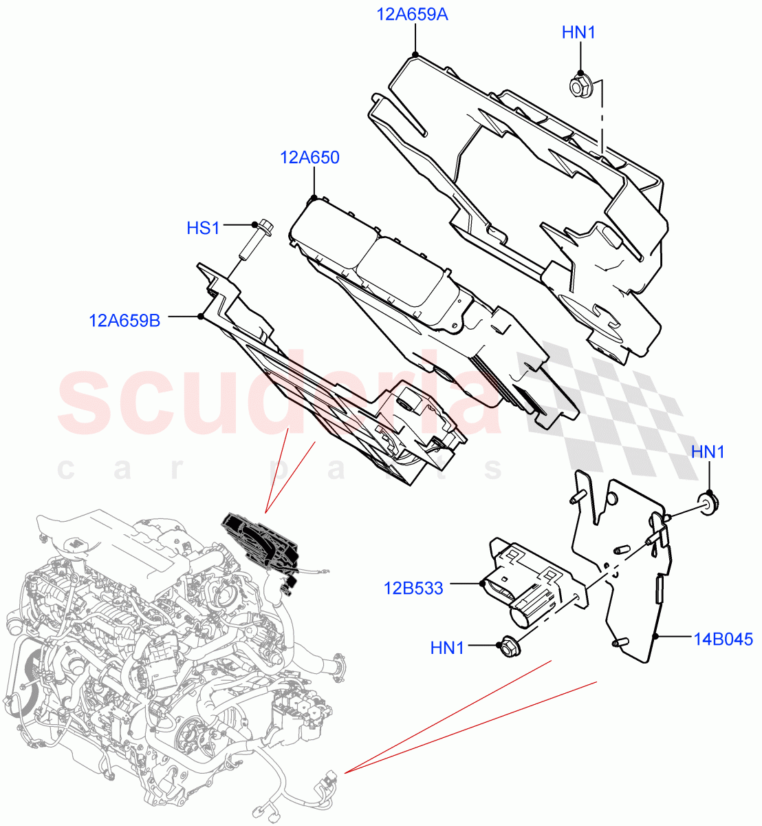 Engine Modules And Sensors(2.0L AJ20D4 Diesel Mid PTA,Itatiaia (Brazil))((V)FROMLT000001) of Land Rover Land Rover Discovery Sport (2015+) [2.0 Turbo Diesel]