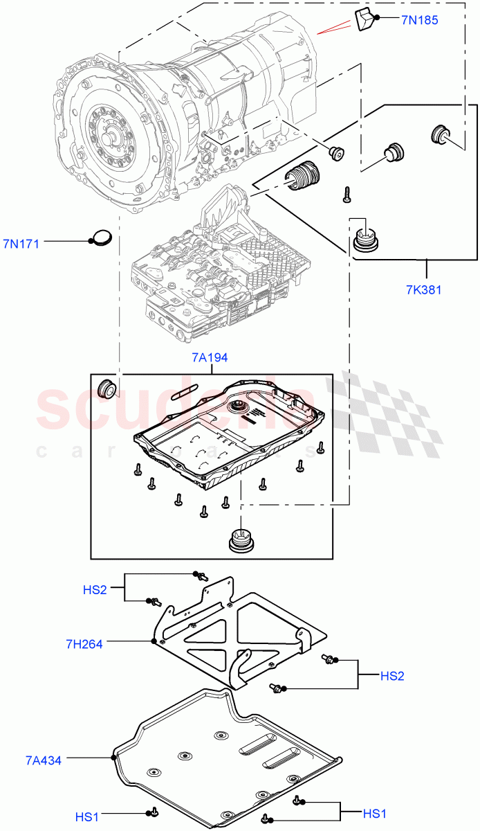 Transmission External Components of Land Rover Land Rover Range Rover (2010-2012) [4.4 DOHC Diesel V8 DITC]