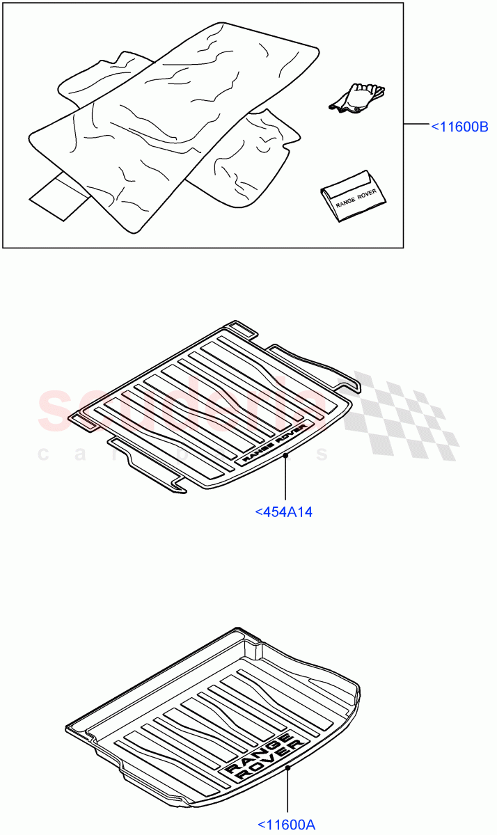 Loadspace Protection Mats(Accessory)(Halewood (UK),Itatiaia (Brazil)) of Land Rover Land Rover Range Rover Evoque (2012-2018) [2.0 Turbo Petrol GTDI]