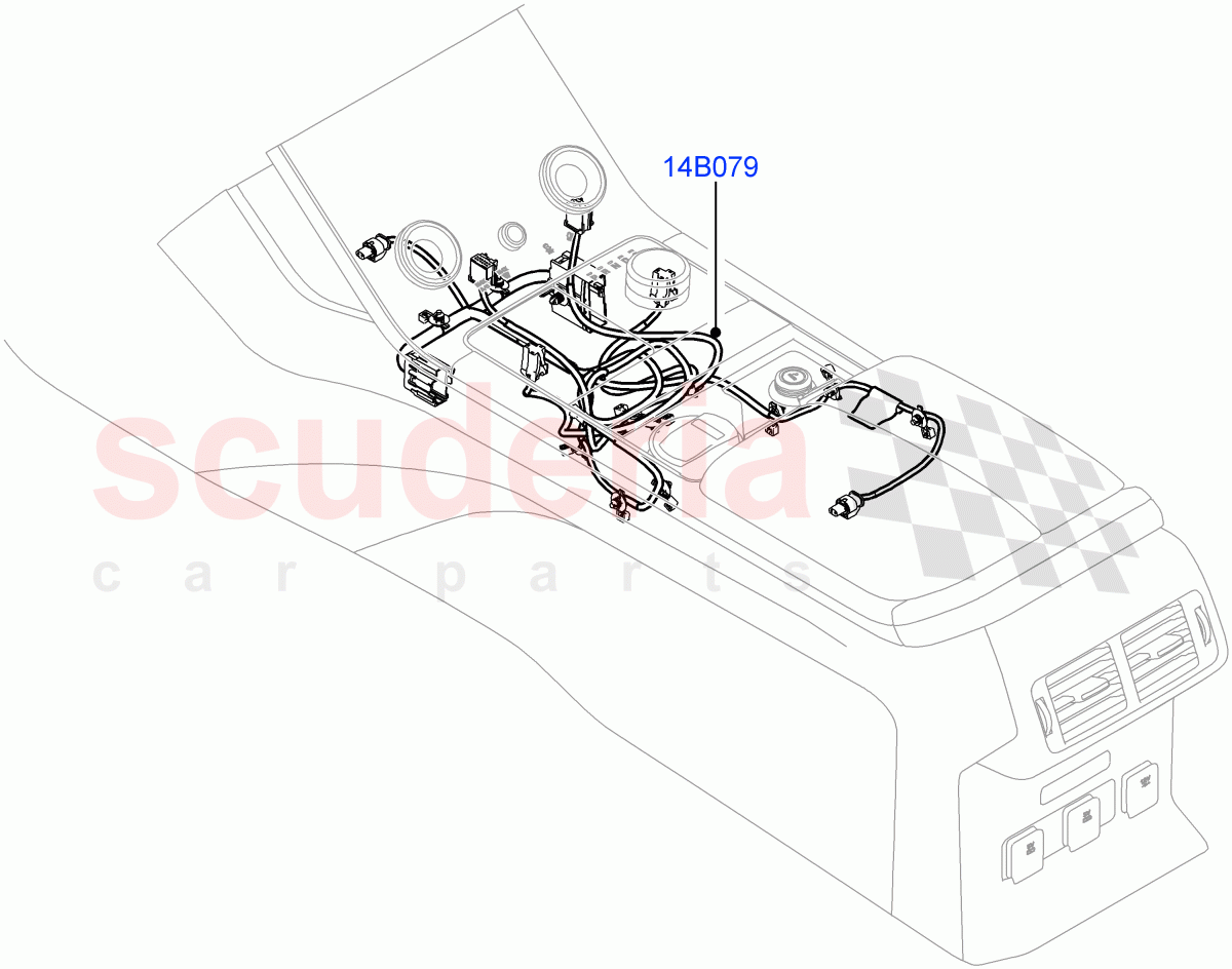 Center Console Harness of Land Rover Land Rover Range Rover Velar (2017+) [3.0 Diesel 24V DOHC TC]