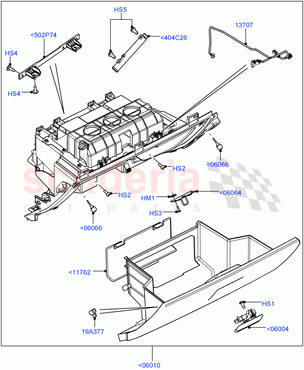 Glove Box(Itatiaia (Brazil))((V)FROMGT000001) of Land Rover Land Rover Range Rover Evoque (2012-2018) [2.2 Single Turbo Diesel]