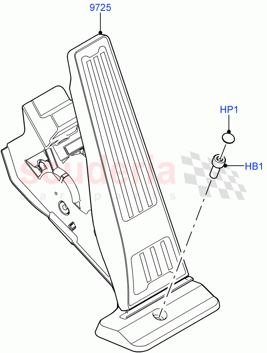 Accelerator/Injection Pump Controls(3.0L AJ20P6 Petrol High,3.0L AJ20P6 Petrol PHEV) of Land Rover Land Rover Range Rover (2022+) [3.0 I6 Turbo Petrol AJ20P6]