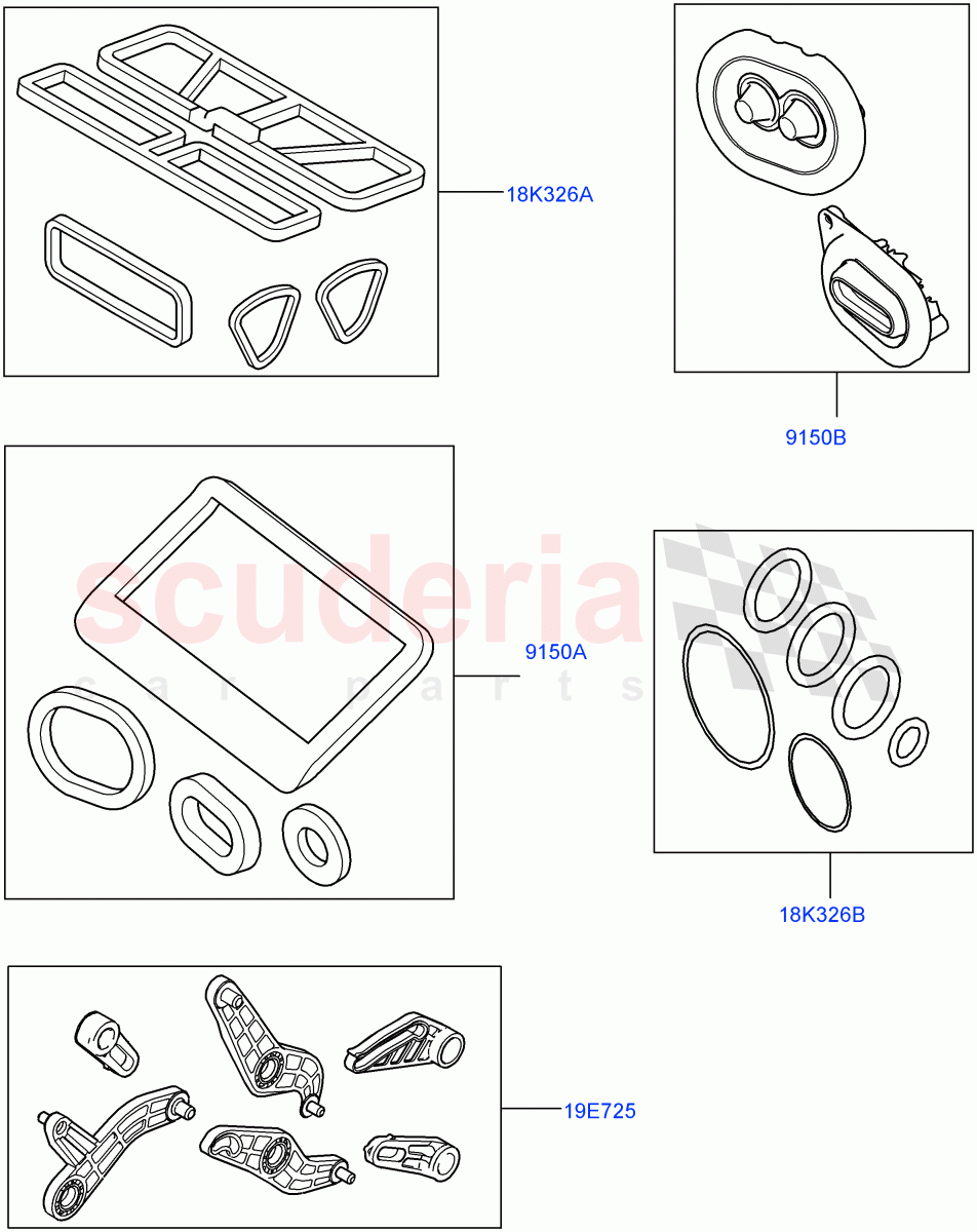 Heater/Air Cond.External Components(Service Kit, Main Unit) of Land Rover Land Rover Range Rover Velar (2017+) [2.0 Turbo Petrol AJ200P]