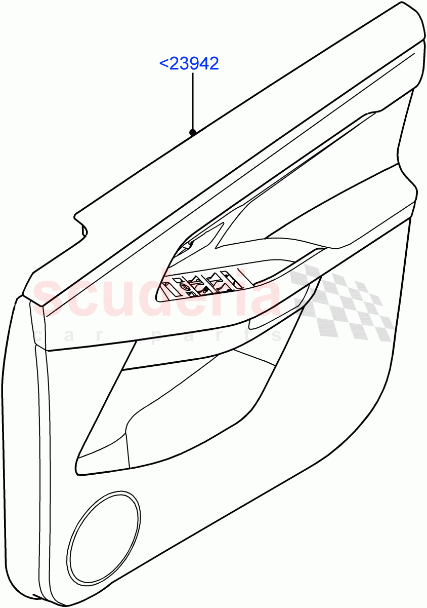 Front Door Trim Panels(Itatiaia (Brazil)) of Land Rover Land Rover Range Rover Evoque (2019+) [2.0 Turbo Petrol AJ200P]