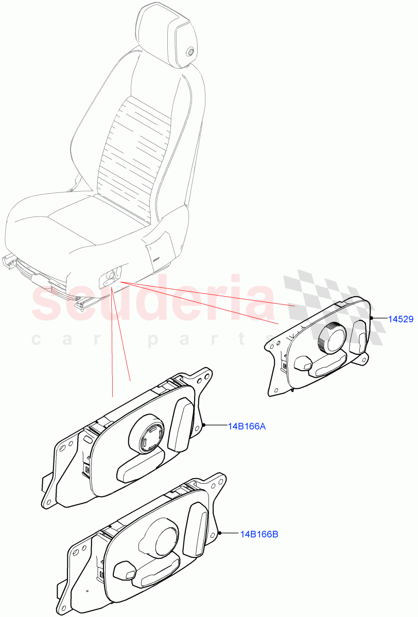 Switches (Seats) (Changsu (China)) ((V) FROMHG379388) of Land Rover Land Rover Discovery Sport (2015+) [2.0 Turbo Petrol AJ200P]