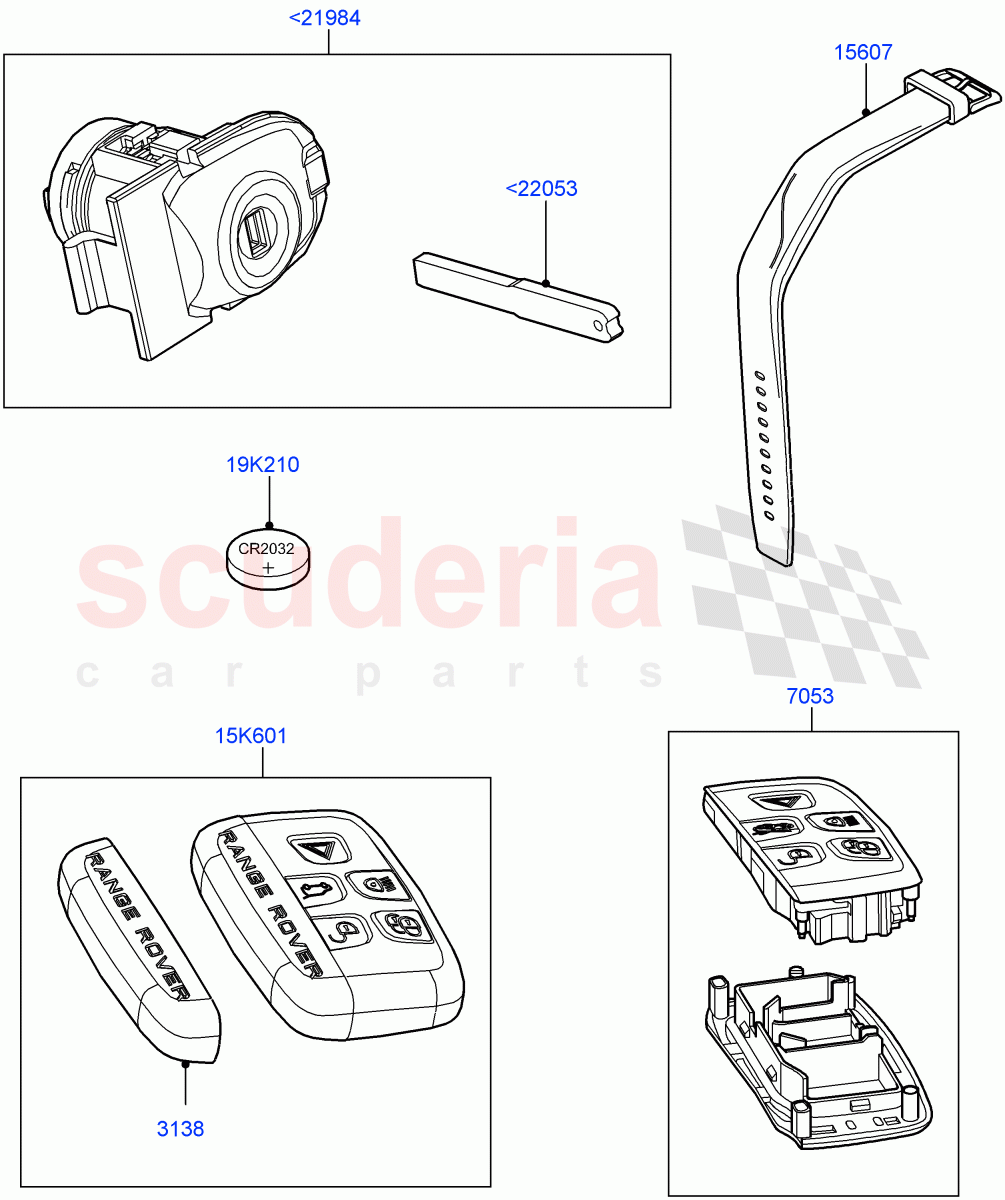 Vehicle Lock Sets And Repair Kits of Land Rover Land Rover Range Rover Sport (2014+) [3.0 I6 Turbo Diesel AJ20D6]