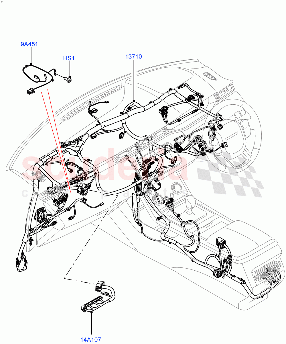 Facia Harness(Itatiaia (Brazil)) of Land Rover Land Rover Range Rover Evoque (2019+) [2.0 Turbo Diesel]