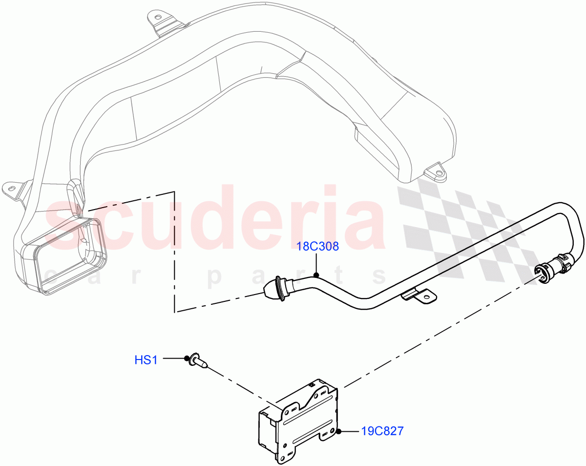 Heater/Air Cond.External Components(Ioniser)(Itatiaia (Brazil),Cabin Air Quality Ionisation,Air Purge Ionisation / PM2.5) of Land Rover Land Rover Range Rover Evoque (2019+) [2.0 Turbo Petrol AJ200P]