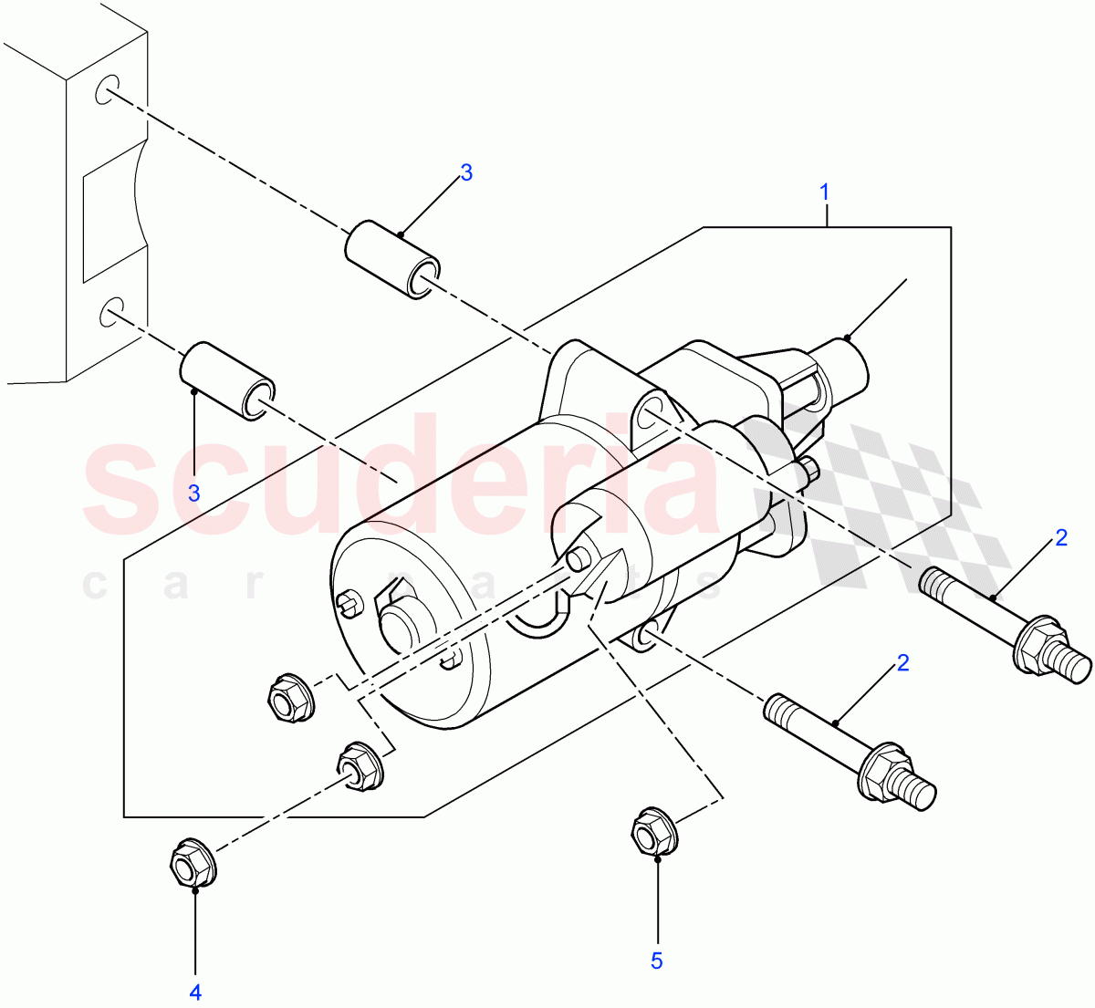 Starter Motor ((V) FROM7A000001) of Land Rover Land Rover Defender (2007-2016)
