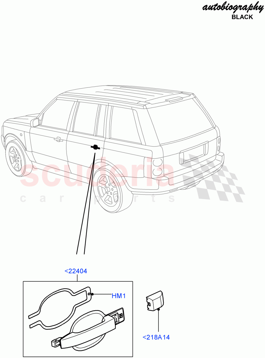 Rear Door Lock Controls(Autobiography Black LE)((V)FROMAA313069) of Land Rover Land Rover Range Rover (2010-2012) [3.6 V8 32V DOHC EFI Diesel]