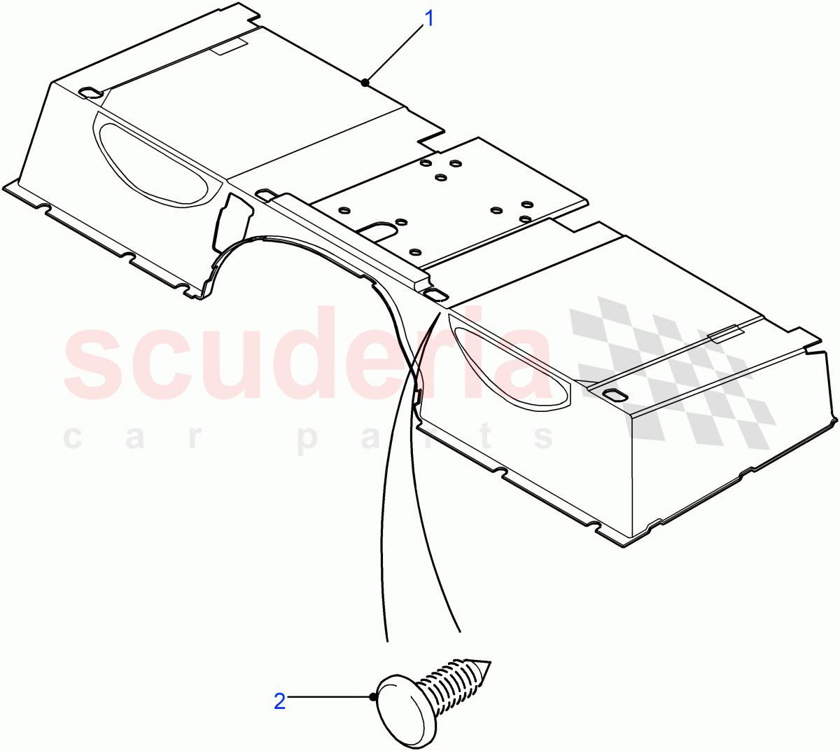 Insulation - Seatbase(Rubber Floor Covering,With Complete Floor Rubber Mat)((V)FROM7A000001) of Land Rover Land Rover Defender (2007-2016)