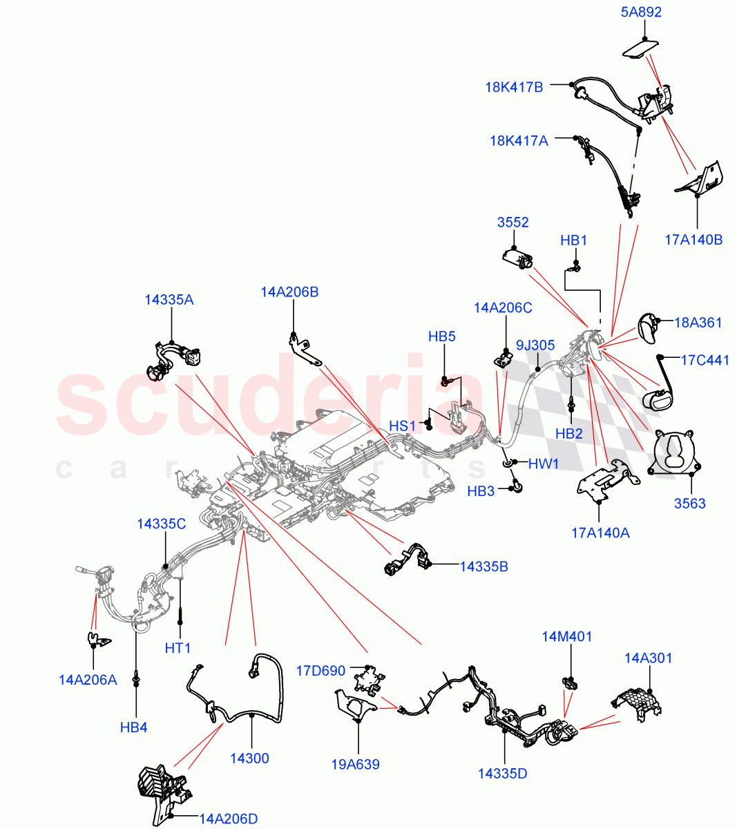 Hybrid Electrical Modules(PHEV Charging Cables And Fixings)(Electric Engine Battery-PHEV)((V)FROMLH000001) of Land Rover Land Rover Discovery Sport (2015+) [2.0 Turbo Diesel]