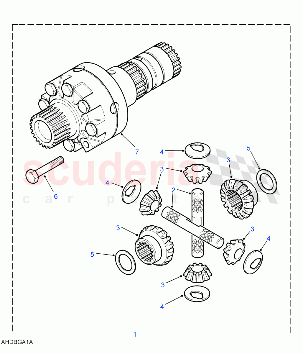 Differential((V)FROM7A000001) of Land Rover Land Rover Defender (2007-2016)