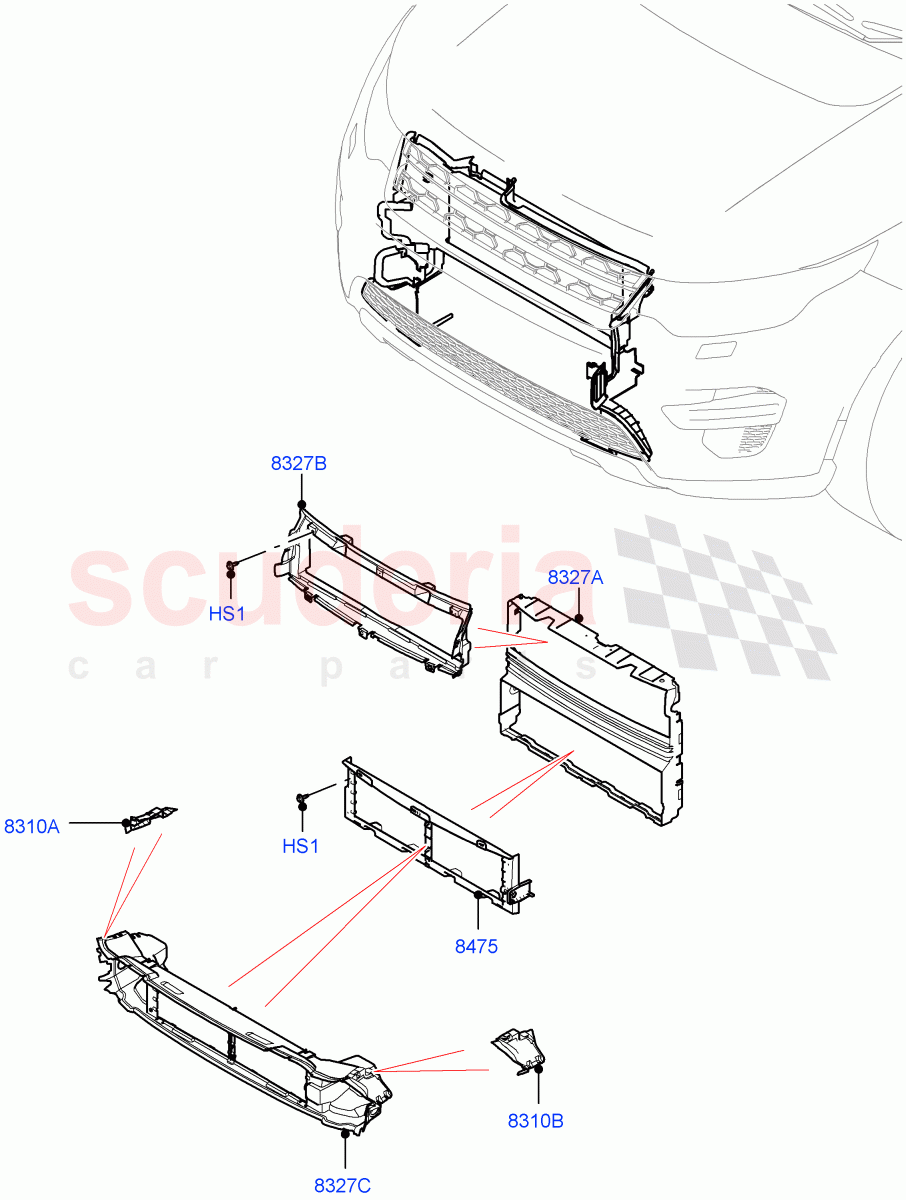 Air Deflectors(Itatiaia (Brazil))((V)FROMLT000001) of Land Rover Land Rover Discovery Sport (2015+) [2.0 Turbo Petrol AJ200P]