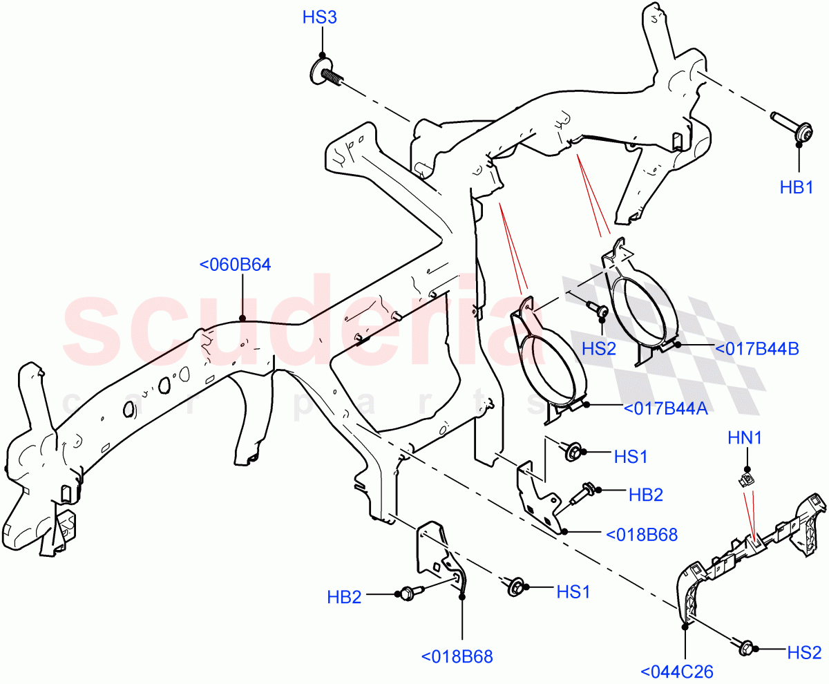 Instrument Panel(Internal Components) of Land Rover Land Rover Range Rover Velar (2017+) [2.0 Turbo Petrol AJ200P]