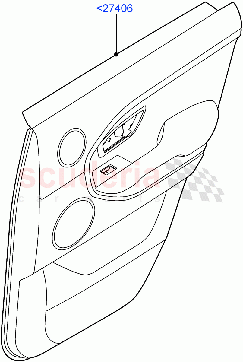 Rear Door Trim Panels(5 Door,Itatiaia (Brazil))((V)FROMGT000001) of Land Rover Land Rover Range Rover Evoque (2012-2018) [2.0 Turbo Petrol AJ200P]