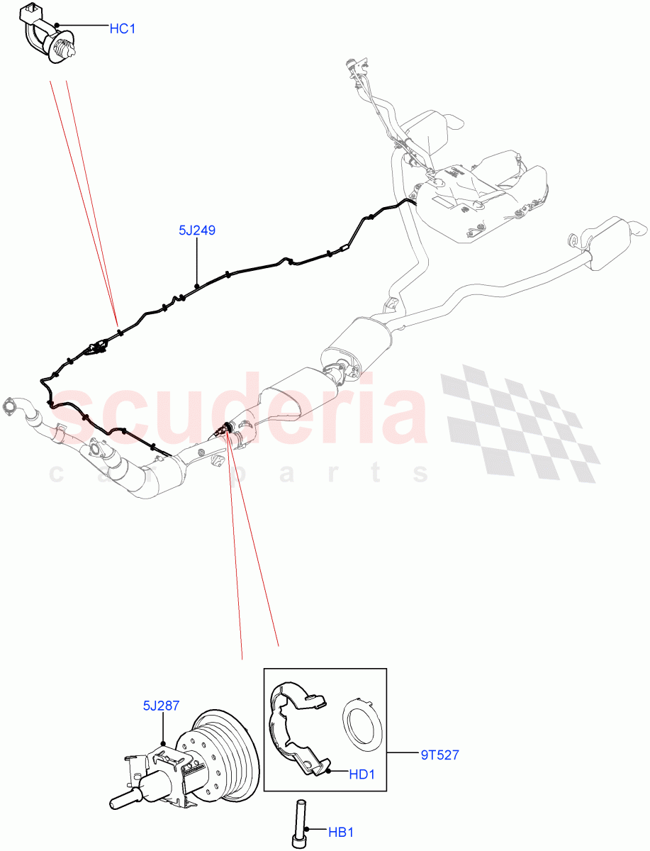 Exhaust Fluid Injection System(3.0 V6 Diesel,With Diesel Exh Fluid Emission Tank)((V)FROMGA000001) of Land Rover Land Rover Discovery 4 (2010-2016) [3.0 Diesel 24V DOHC TC]