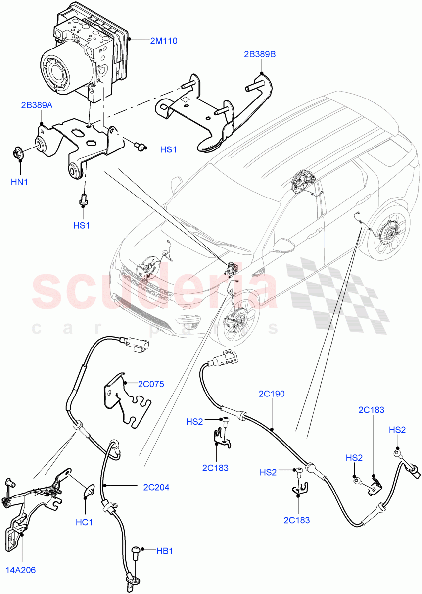 Anti-Lock Braking System (Itatiaia (Brazil)) ((V) FROMGT000001) of Land Rover Land Rover Discovery Sport (2015+) [2.0 Turbo Petrol GTDI]