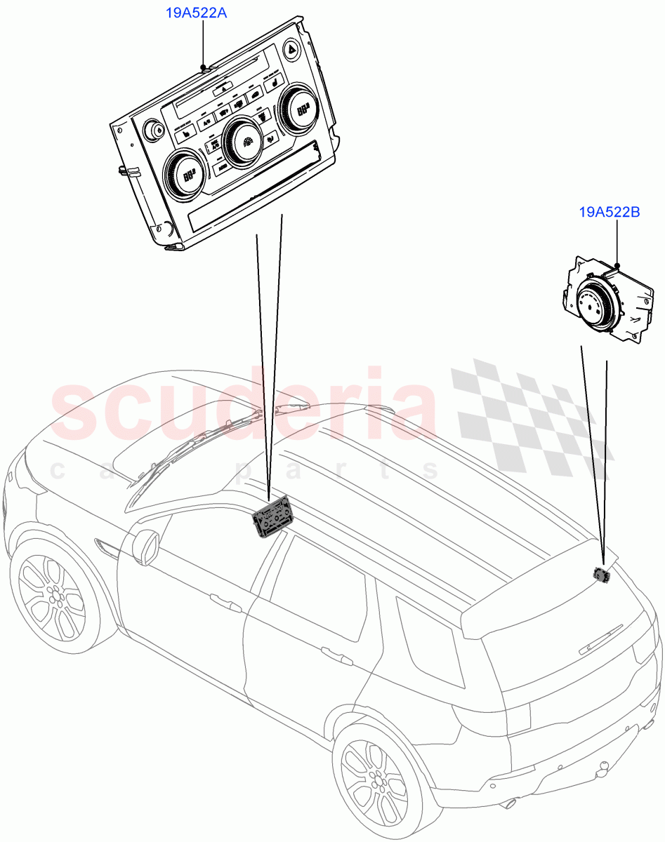 Heater & Air Conditioning Controls(Itatiaia (Brazil))((V)FROMGT000001) of Land Rover Land Rover Discovery Sport (2015+) [2.2 Single Turbo Diesel]