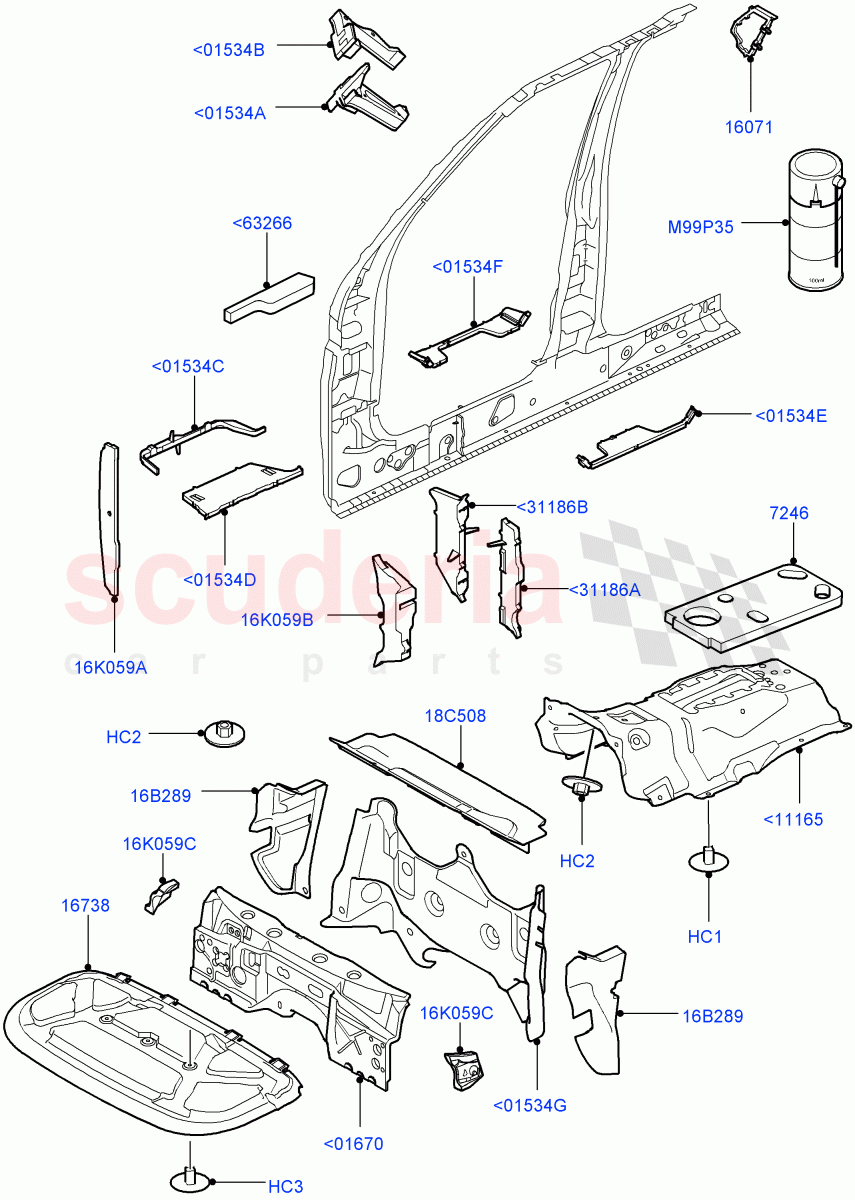 Insulators - Front((V)TO9A999999) of Land Rover Land Rover Range Rover Sport (2005-2009) [2.7 Diesel V6]