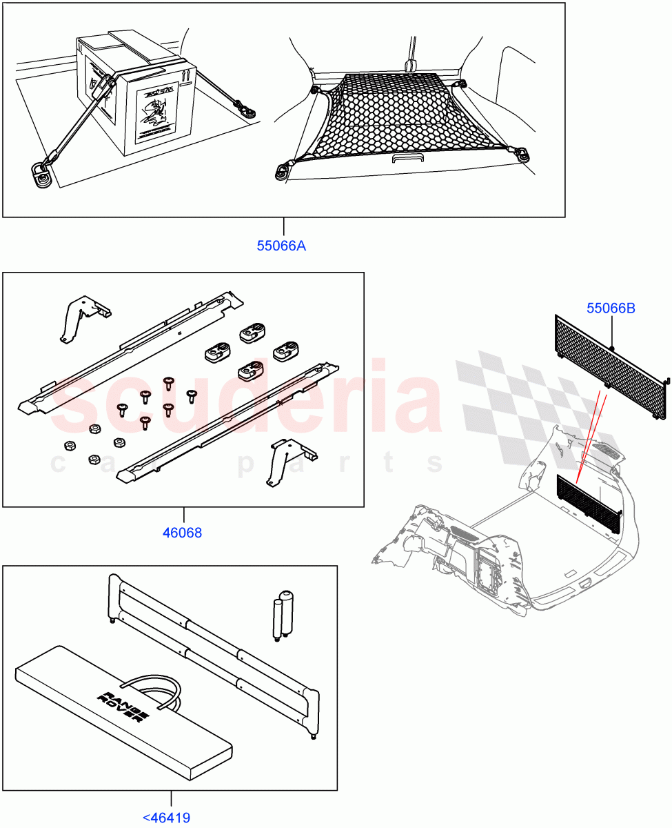 Load Retention Systems(Accessory) of Land Rover Land Rover Range Rover (2012-2021) [4.4 DOHC Diesel V8 DITC]