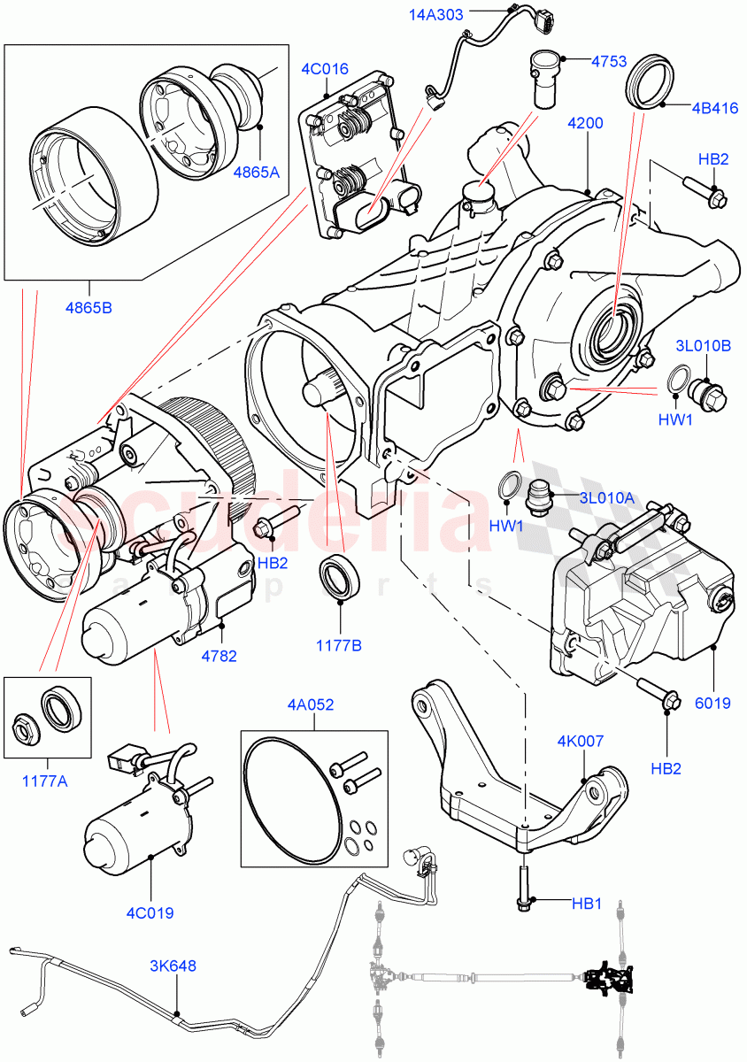 Rear Axle(Differential Assembly Components)(Halewood (UK),Efficient Driveline)((V)FROMGH000001) of Land Rover Land Rover Range Rover Evoque (2012-2018) [2.0 Turbo Petrol GTDI]