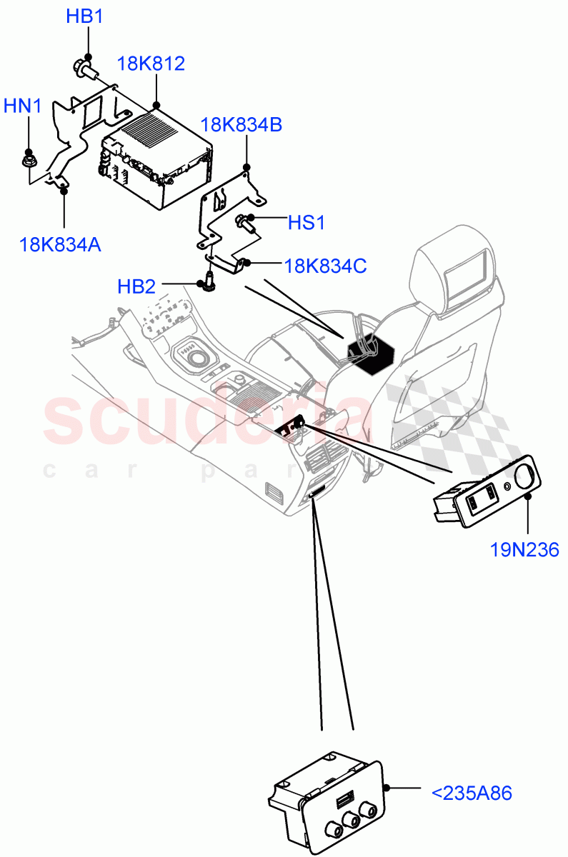 Family Entertainment System(Board Monitor)(Changsu (China))((V)FROMEG000001) of Land Rover Land Rover Range Rover Evoque (2012-2018) [2.2 Single Turbo Diesel]