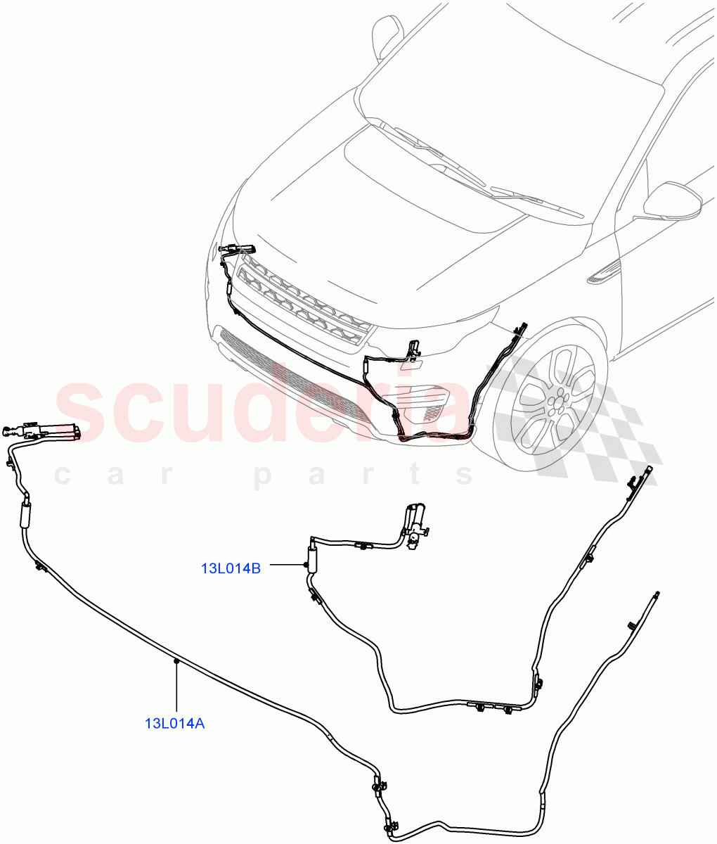 Headlamp Washer(Halewood (UK),With Headlamp Power Wash)((V)FROMLH000001) of Land Rover Land Rover Discovery Sport (2015+) [2.2 Single Turbo Diesel]