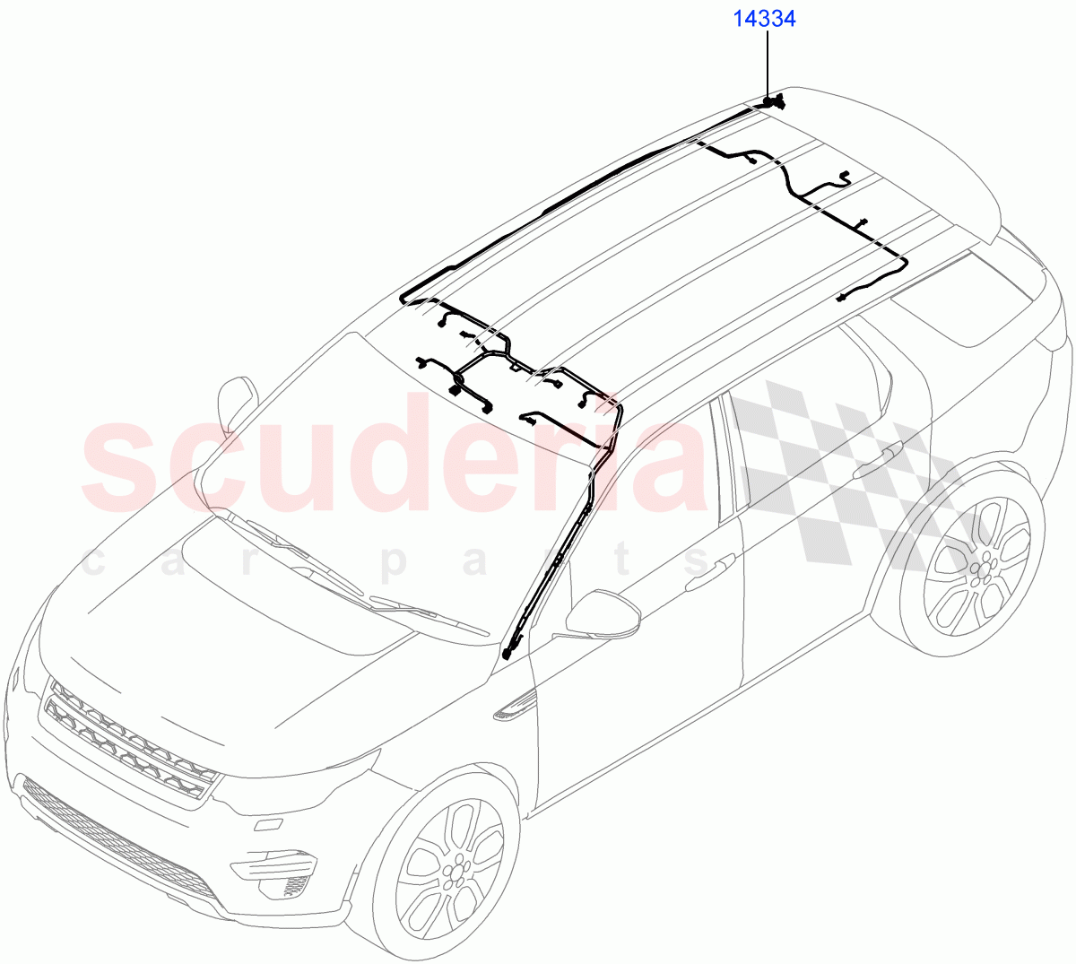 Electrical Wiring - Body And Rear(Roof)(Changsu (China))((V)FROMMG140569) of Land Rover Land Rover Discovery Sport (2015+) [2.0 Turbo Diesel]