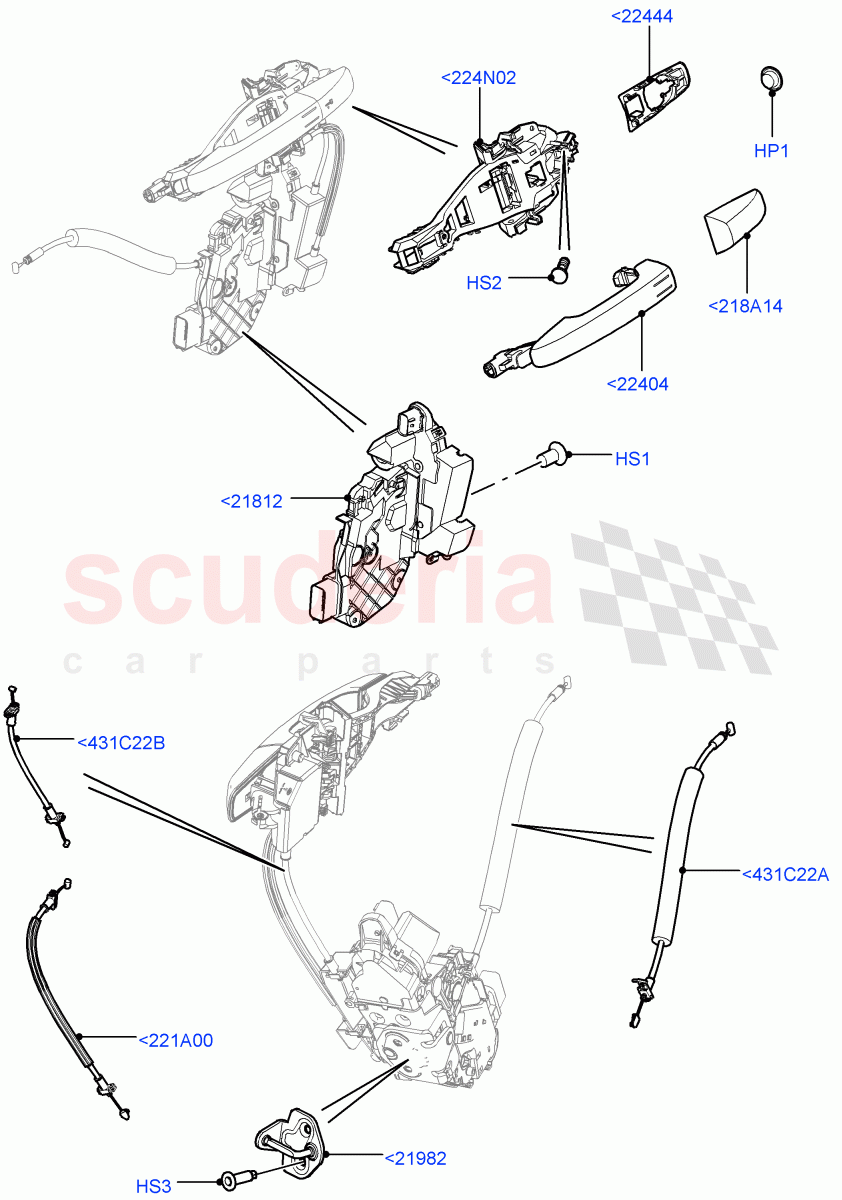 Front Door Lock Controls(Changsu (China))((V)FROMEG000001) of Land Rover Land Rover Range Rover Evoque (2012-2018) [2.2 Single Turbo Diesel]