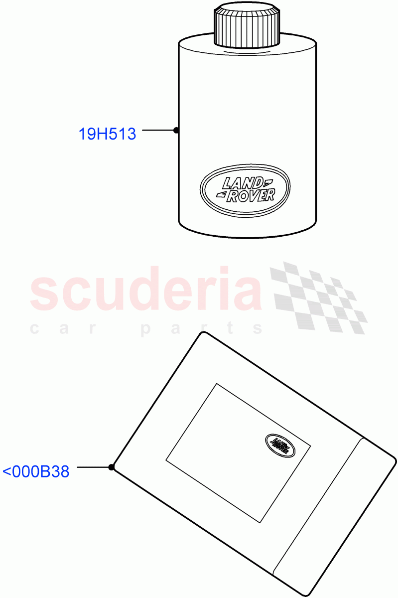 Cleaning Accessories(Interior, Accessory)(Halewood (UK),Itatiaia (Brazil)) of Land Rover Land Rover Discovery Sport (2015+) [2.0 Turbo Diesel AJ21D4]