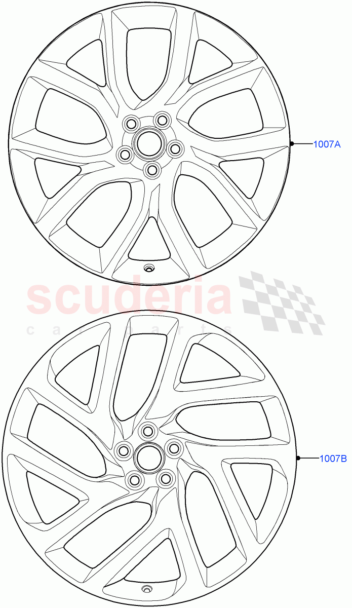 Wheels(Limited Package)((V)FROMKA000001) of Land Rover Land Rover Range Rover Velar (2017+) [3.0 Diesel 24V DOHC TC]