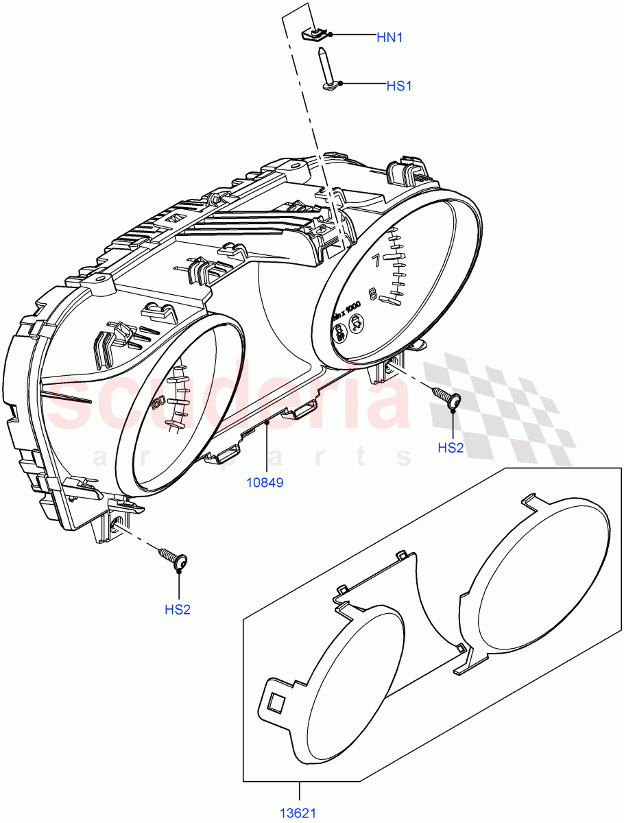 Instrument Cluster(Itatiaia (Brazil))((V)FROMGT000001) of Land Rover Land Rover Range Rover Evoque (2012-2018) [2.0 Turbo Petrol GTDI]