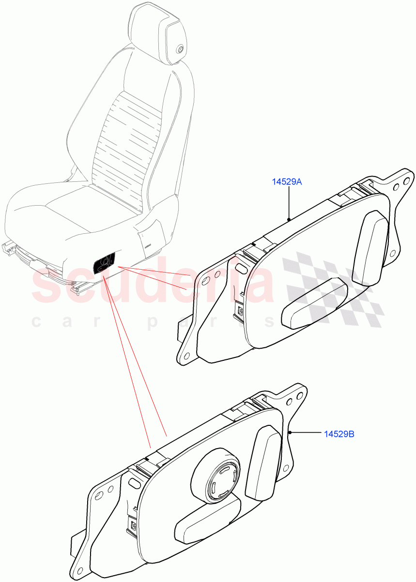 Switches (Seats) (Itatiaia (Brazil)) ((V) FROMGT000001) of Land Rover Land Rover Discovery Sport (2015+) [2.2 Single Turbo Diesel]