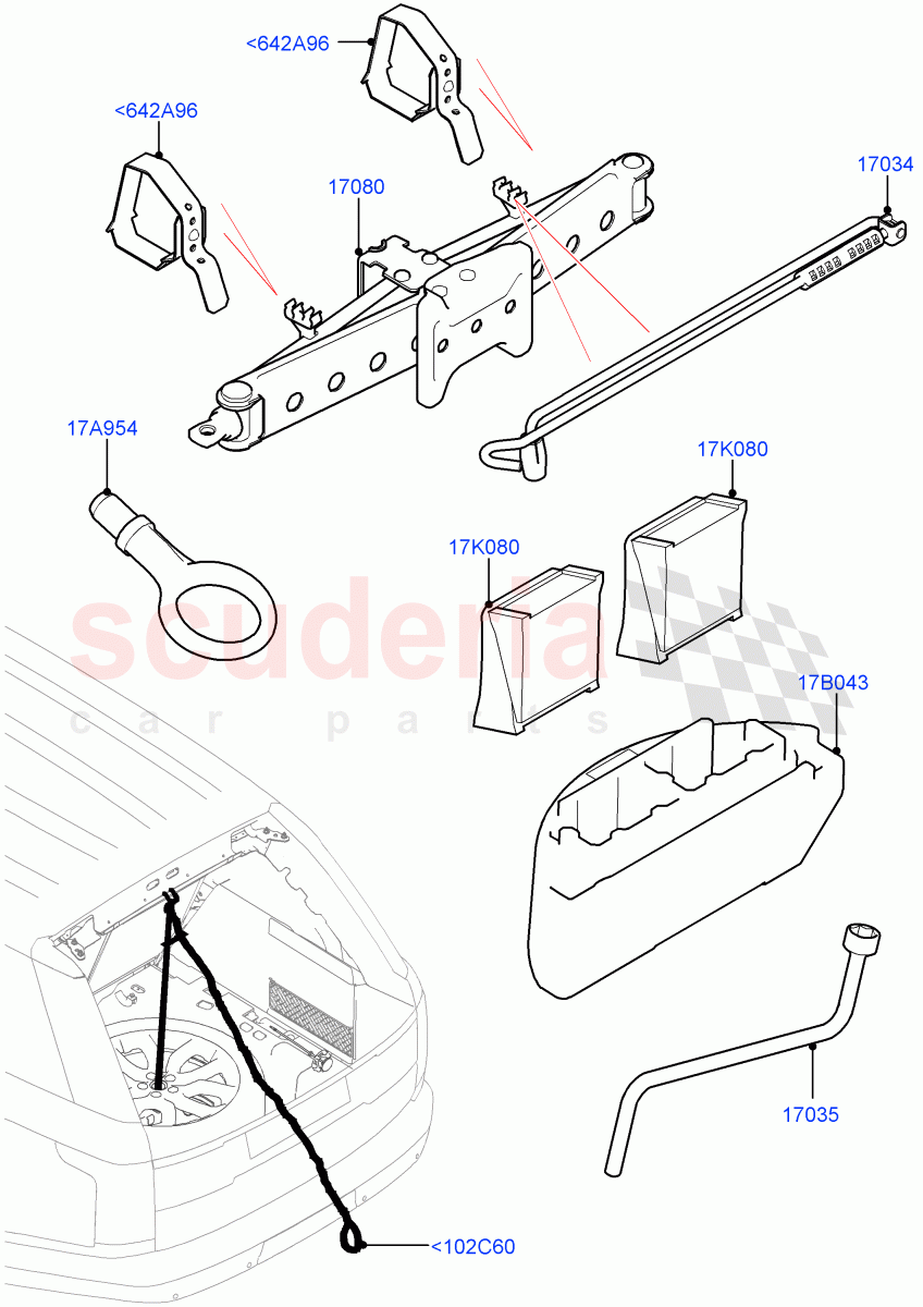 Tools(Less Version Package,Version - Core,Limited Package) of Land Rover Land Rover Range Rover (2012-2021) [4.4 DOHC Diesel V8 DITC]