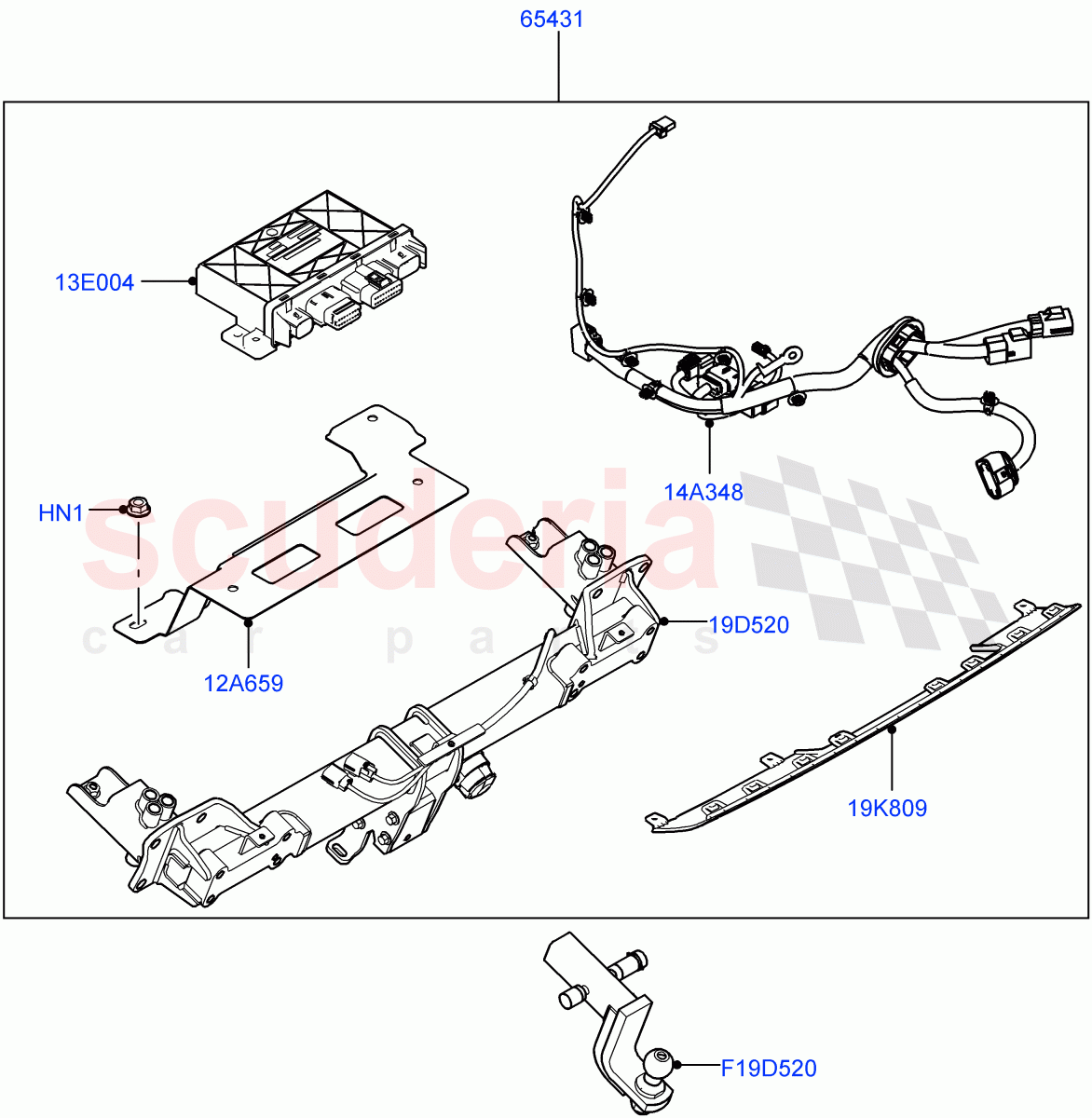 Accessory Pack (NAS Tow Bar) ((+) "CDN/USA") of Land Rover Land Rover Defender (2020+) [5.0 OHC SGDI SC V8 Petrol]