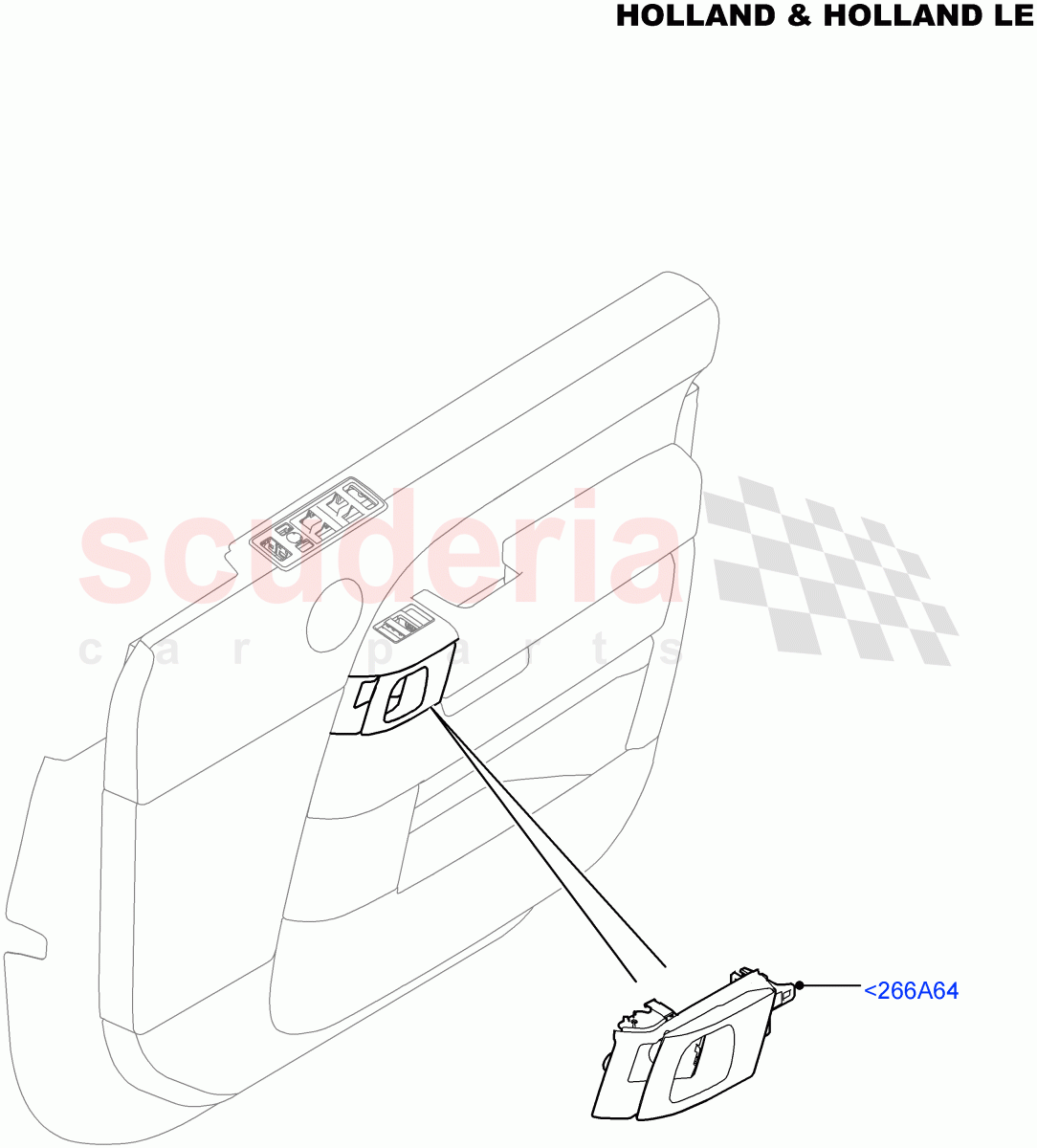 Front Door Trim Installation(Holland & Holland LE)(Console Deployable Tables)((V)FROMFA000001) of Land Rover Land Rover Range Rover (2012-2021) [4.4 DOHC Diesel V8 DITC]