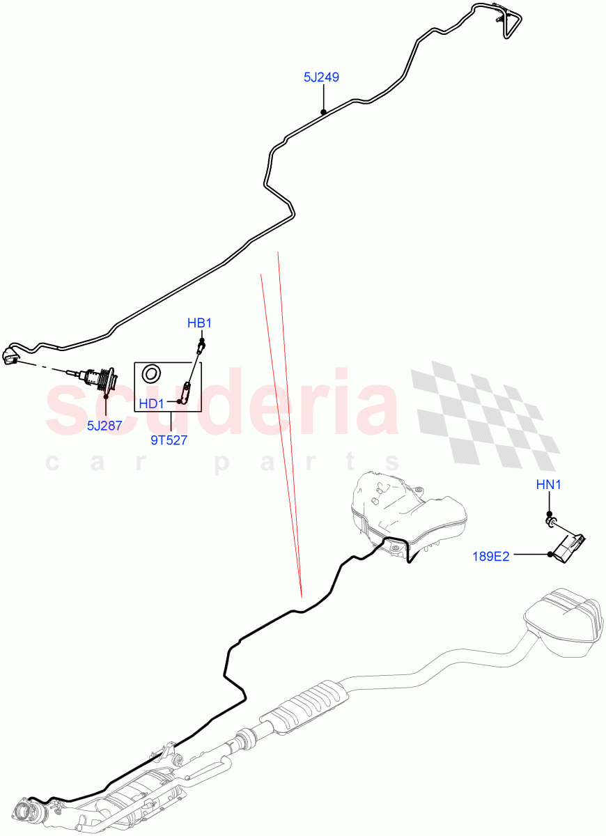 Exhaust Fluid Injection System (Injector and Control Unit) (2.0L AJ20D4 Diesel LF PTA, With Diesel Exh Fluid Emission Tank, 2.0L AJ20D4 Diesel Mid PTA, 2.0L AJ20D4 Diesel High PTA) ((V) FROMLH000001) of Land Rover Land Rover Discovery Sport (2015+) [2.0 Turbo Diesel]