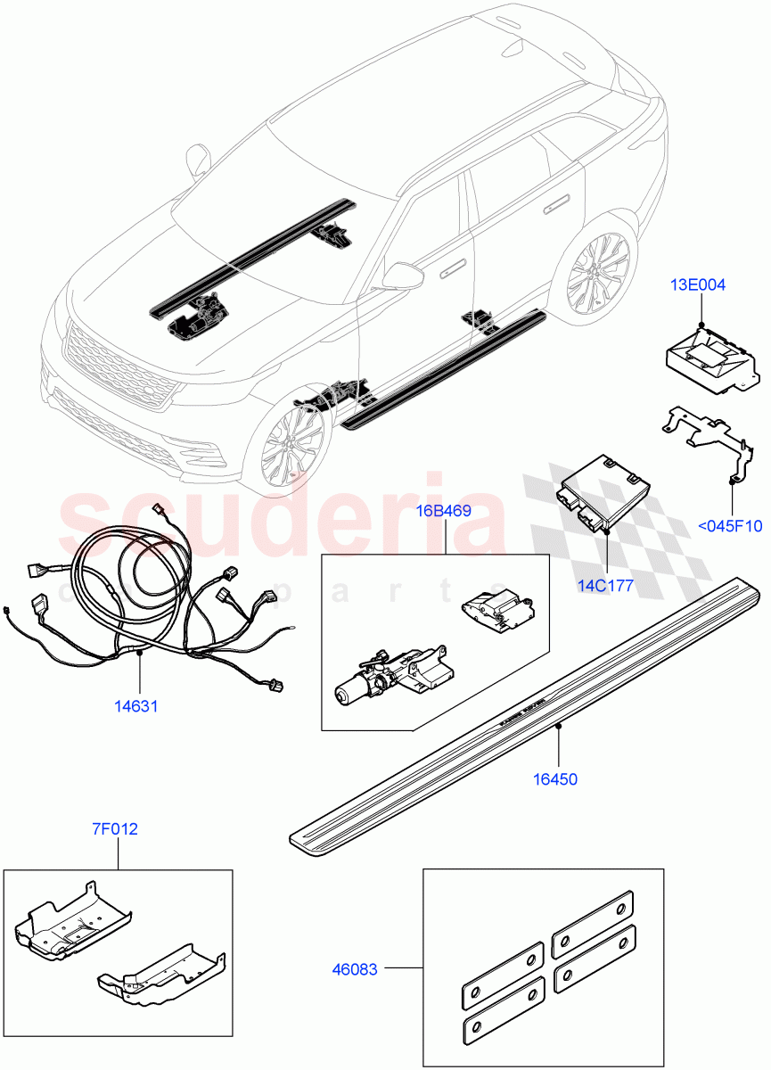 Side Steps And Tubes of Land Rover Land Rover Range Rover Velar (2017+) [2.0 Turbo Diesel AJ21D4]