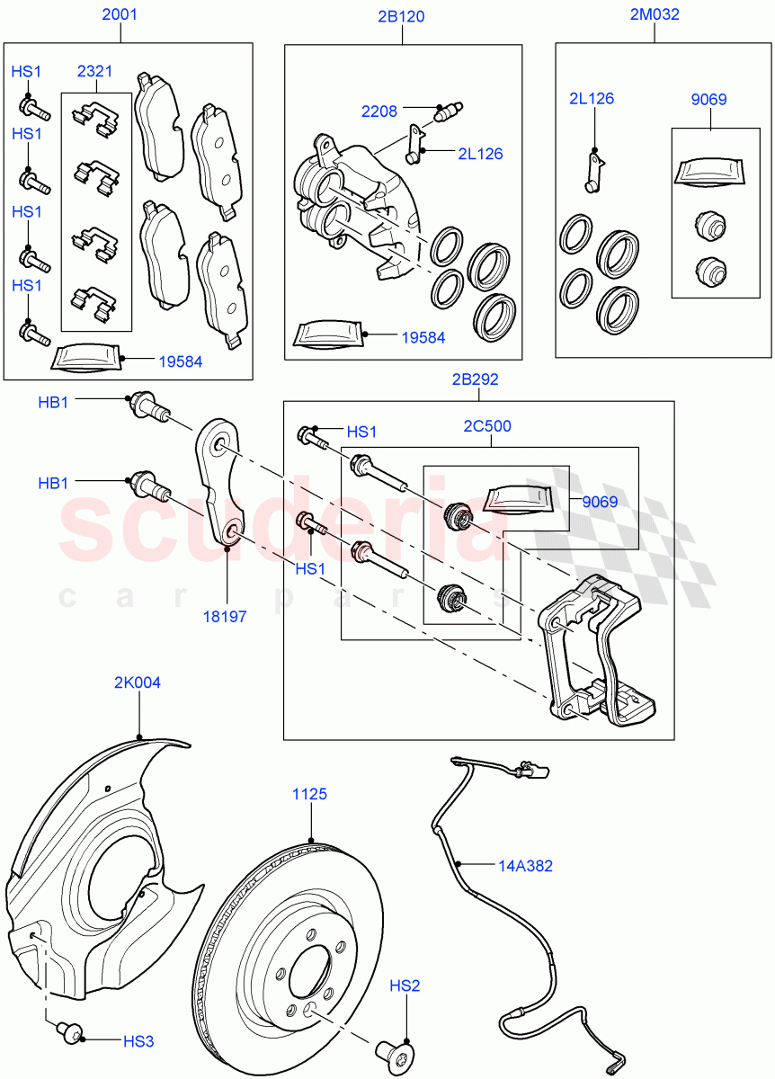 Front Brake Discs And Calipers (5.0L OHC SGDI NA V8 Petrol - AJ133, 3.6L V8 32V DOHC EFi Diesel Lion) ((V) FROMAA000001) of Land Rover Land Rover Range Rover (2010-2012) [5.0 OHC SGDI NA V8 Petrol]