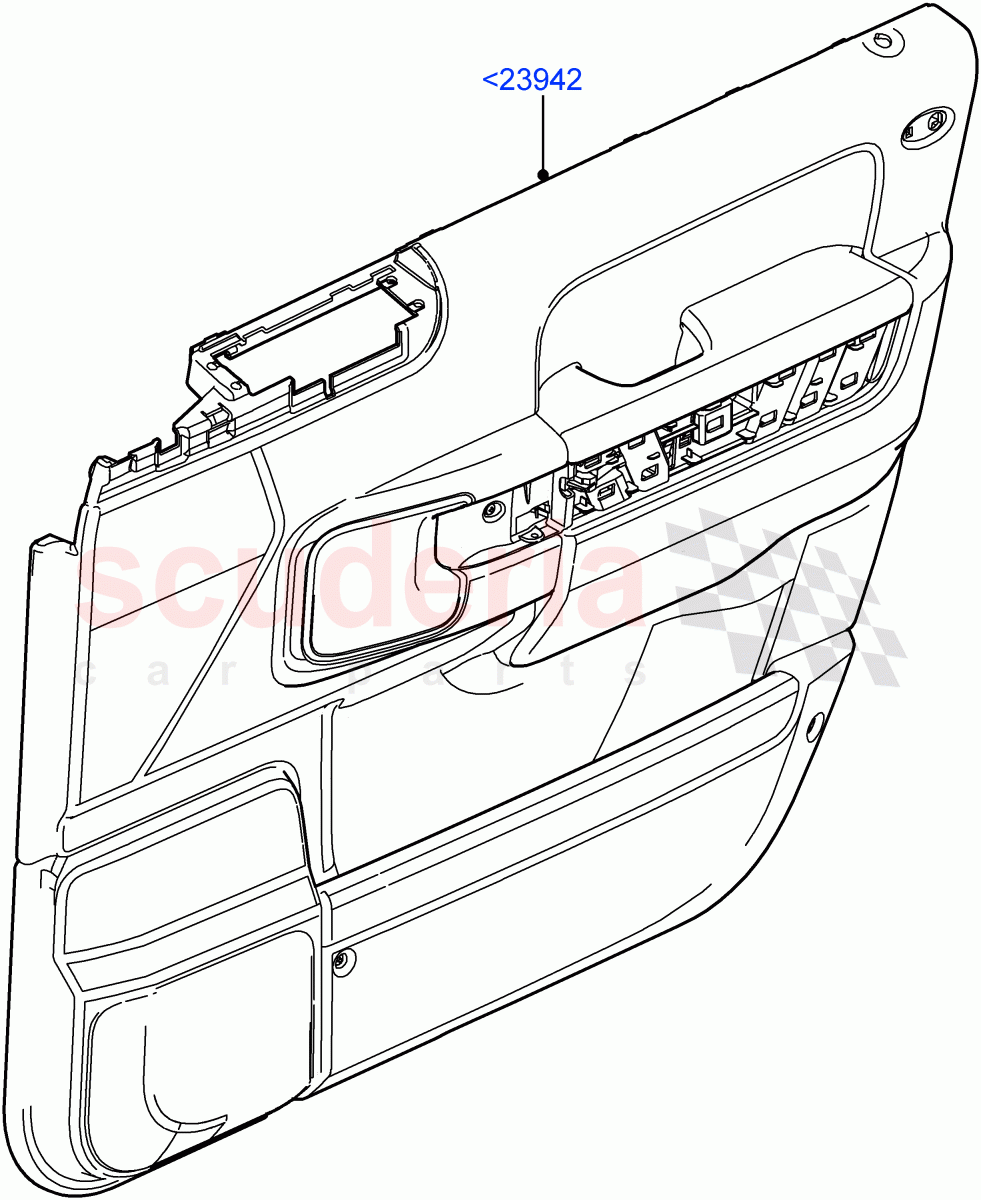 Front Door Trim Panels((V)FROMAA000001) of Land Rover Land Rover Range Rover (2010-2012) [3.6 V8 32V DOHC EFI Diesel]