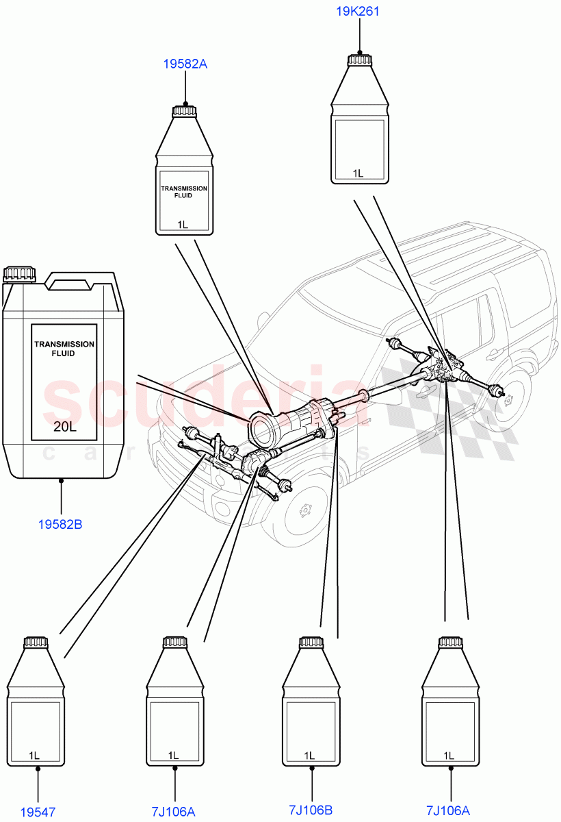 Transmission & Power Steering Oil((V)FROMAA000001) of Land Rover Land Rover Discovery 4 (2010-2016) [3.0 DOHC GDI SC V6 Petrol]